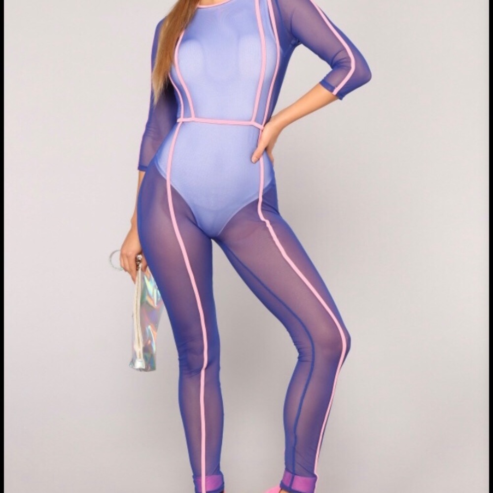 💞💙Mesh Jumpsuit💙💞 - Picture 1 of 5